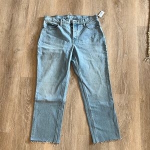 High rise, slouchy straight, secret slim pocket jeans